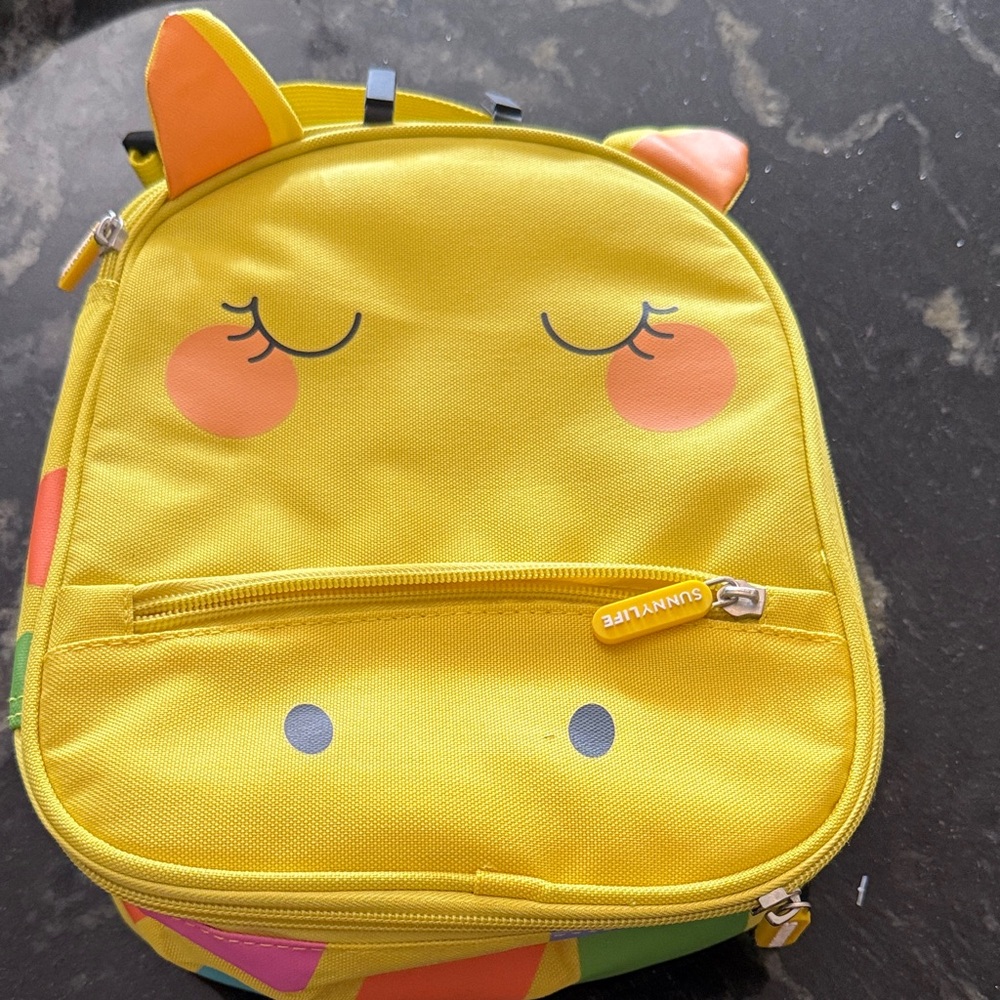 Sunnylife Yellow Unicorn Kids Lunch Backpack